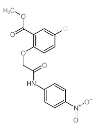 methyl 5-chloro-2-[(4-nitrophenyl)carbamoylmethoxy]benzoate structure