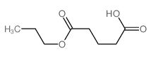 Pentanedioic acid,1-propyl ester结构式