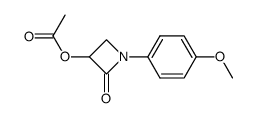 1-(4'-methoxyphenyl)-3-acetoxy-azetidin-2-one结构式