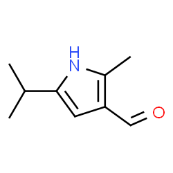 1H-Pyrrole-3-carboxaldehyde, 2-methyl-5-(1-methylethyl)- (9CI) Structure