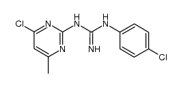 N-(4-chloro-6-methyl-pyrimidin-2-yl)-N'-(4-chloro-phenyl)-guanidine Structure