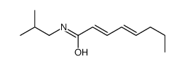 (2E,4E)-N-(2-methylpropyl)octa-2,4-dienamide结构式