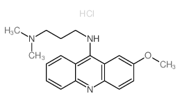 1,3-Propanediamine,N3-(2-methoxy-9-acridinyl)-N1,N1-dimethyl-, hydrochloride (1:2) structure