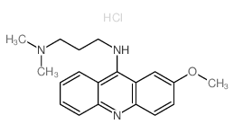 1,3-Propanediamine,N3-(2-methoxy-9-acridinyl)-N1,N1-dimethyl-, hydrochloride (1:2) Structure