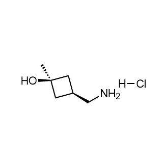cis-3-(Aminomethyl)-1-methyl-cyclobutanolhydrochloride Structure