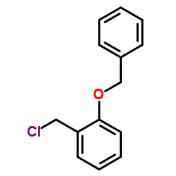 1-(苄氧基)-2-(氯甲基)苯结构式
