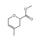 2H-Pyran-2-carboxylicacid,3,6-dihydro-4-methyl-,methylester,(2S)-(9CI) Structure