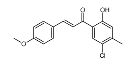 (E)-1-(5-Chloro-2-hydroxy-4-methyl-phenyl)-3-(4-methoxy-phenyl)-propenone结构式