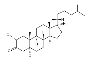 2α-chloro-5α-cholestan-3-one Structure