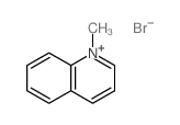 Quinolinium, 1-methyl-,bromide (1:1) structure