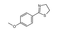 2-(4-methoxyphenyl)-4,5-dihydro-1,3-thiazole结构式