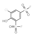 1,3-Benzenedisulfonyldifluoride, 5-chloro-4-hydroxy-结构式