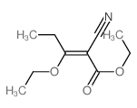 2-Pentenoic acid,2-cyano-3-ethoxy-, ethyl ester结构式