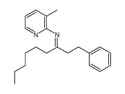 N-(3-methylpyridin-2-yl)-1-phenylnonan-3-imine结构式