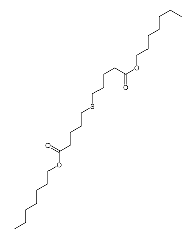 heptyl 5-(5-heptoxy-5-oxopentyl)sulfanylpentanoate结构式