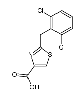 2-(2,6-dichlorobenzyl)-1,3-thiazole-4-carboxylic acid Structure