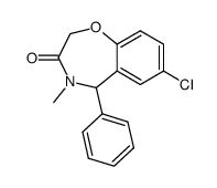 7-chloro-4-methyl-5-phenyl-4,5-dihydro-benzo[f][1,4]oxazepin-3-one Structure