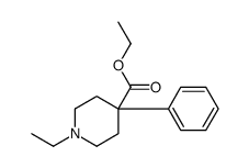 ethyl 1-ethyl-4-phenylpiperidine-4-carboxylate结构式
