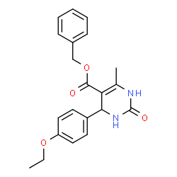 benzyl 4-(4-ethoxyphenyl)-6-methyl-2-oxo-1,2,3,4-tetrahydropyrimidine-5-carboxylate结构式