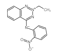 1,2,3-Benzotriazinium,2-ethyl-4-[(2-nitrophenyl)amino]-, inner salt structure