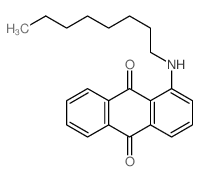 1-(辛基氨基)蒽-9,10-二酮结构式