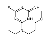 2-N-ethyl-6-fluoro-2-N-(3-methoxypropyl)-1,3,5-triazine-2,4-diamine结构式