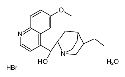 (R)-[(2S,5R)-5-ethyl-1-azabicyclo[2.2.2]octan-2-yl]-(6-methoxyquinolin-4-yl)methanol,hydrate,hydrobromide结构式