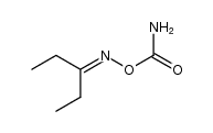N-(1-ethyl-propylidene)-O-carbamoyl-hydroxylamine Structure