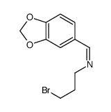 1-(1,3-benzodioxol-5-yl)-N-(3-bromopropyl)methanimine Structure