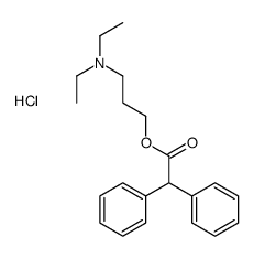 3-(diethylamino)propyl 2,2-diphenylacetate,hydrochloride Structure