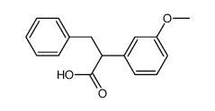 2-(3-METHOXYPHENYL)-3-PHENYLPROPANOIC ACID Structure