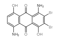 二溴-1,5-二氨基-4,8-二羟基-9,10-蒽二酮结构式