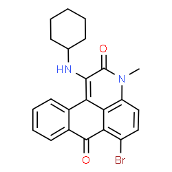 6-bromo-1-(cyclohexylamino)-3-methyl-3H-naphtho[1,2,3-de]quinoline-2,7-dione picture