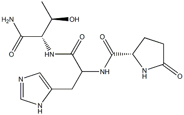 pGlu-L-His-L-Thr-NH2 structure