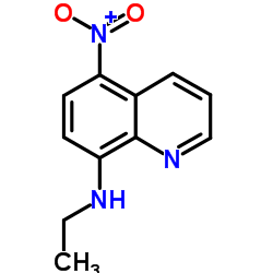 8-乙基氨基-5-硝基喹啉结构式