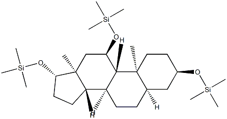 Silane, [(3alpha,5beta,11alpha,17beta)-androstane-3,11,17-triyltris(ox y)tris[trimethyl-结构式