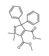 2,2-dimethyl-5,5-diphenyl-5H-2λ5-[1,2]azaphosphole-3,4-dicarboxylic acid dimethyl ester结构式