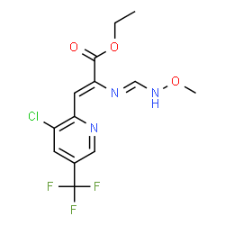 ETHYL 3-[3-CHLORO-5-(TRIFLUOROMETHYL)-2-PYRIDINYL]-2-([(METHOXYIMINO)METHYL]AMINO)ACRYLATE picture