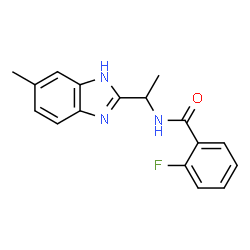 2-FLUORO-N-[1-(5-METHYL-1H-1,3-BENZIMIDAZOL-2-YL)ETHYL]BENZENECARBOXAMIDE picture