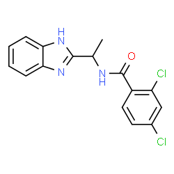 N-[1-(1H-1,3-BENZIMIDAZOL-2-YL)ETHYL]-2,4-DICHLOROBENZENECARBOXAMIDE picture