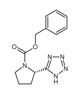 (2S)-2-(1H-tetrazol-5-yl)-pyrrolidine-1-carboxylic acid benzyl ester结构式