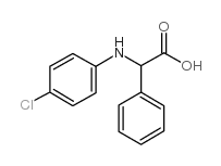 Benzeneacetic acid, a-[(4-chlorophenyl)amino]-结构式