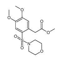 METHYL [4,5-DIMETHOXY-2-(MORPHOLINE-4-SULFONYL)-PHENYL]-ACETATE structure