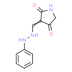 2,4-Pyrrolidinedione, 3-[(2-phenylhydrazino)methylene]- (9CI) Structure