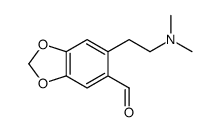 6-[2-(dimethylamino)ethyl]-1,3-benzodioxole-5-carbaldehyde结构式