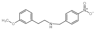 2-(3-methoxyphenyl)-N-[(4-nitrophenyl)methyl]ethanamine结构式