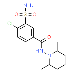 4-CHLORO-N-((2R,6R)-2,6-DIMETHYL-PIPERIDIN-1-YL)-3-SULFAMOYL-BENZAMIDE structure