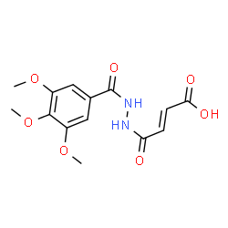 4-oxo-4-[2-(3,4,5-trimethoxybenzoyl)hydrazino]-2-butenoic acid picture