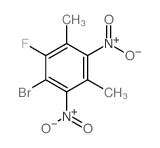 1-bromo-2-fluoro-3,5-dimethyl-4,6-dinitro-benzene结构式