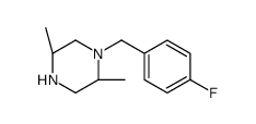 (2S,5r)-1-(4-氟苄基)-2,5-二甲基哌嗪结构式